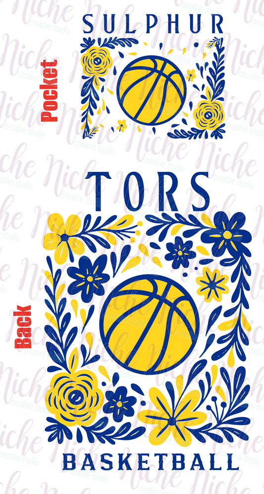 -SUL8500 **Combo**  Tors Floral Basketball Decal