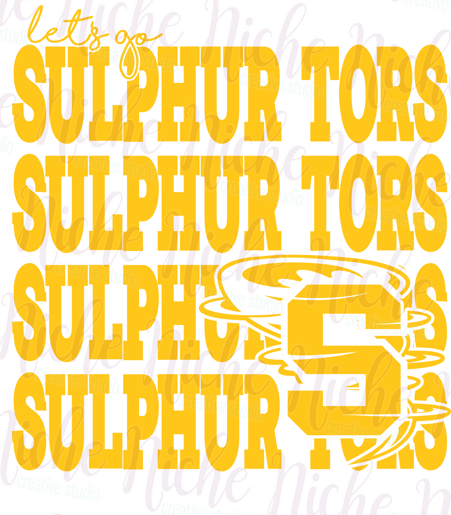 -SUL8501 Sulphur Tors Repeat Decal