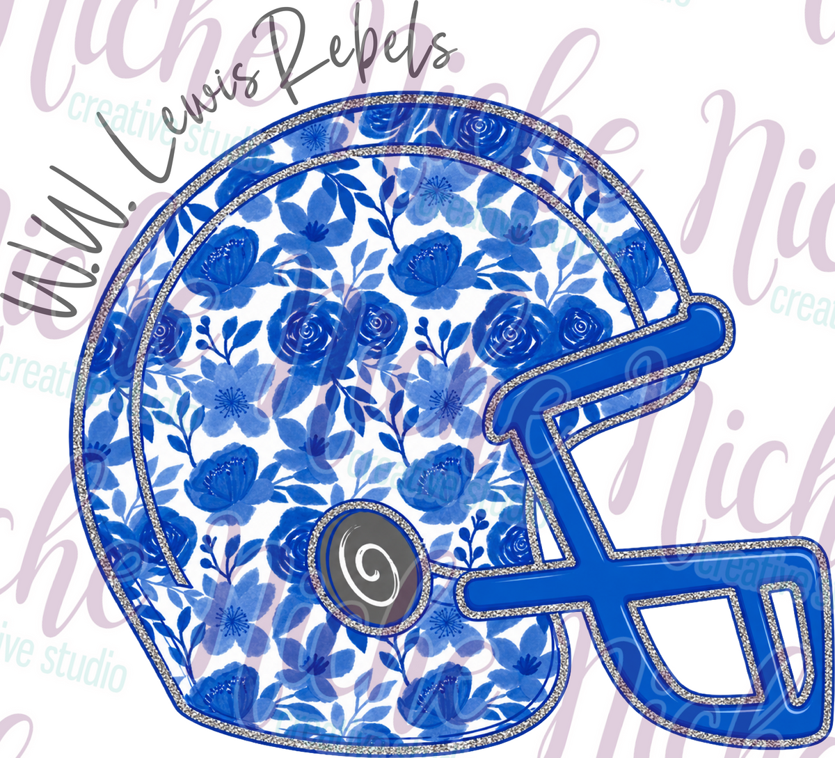 -SUL8515 WW Lewis Rebels Helmet Decal