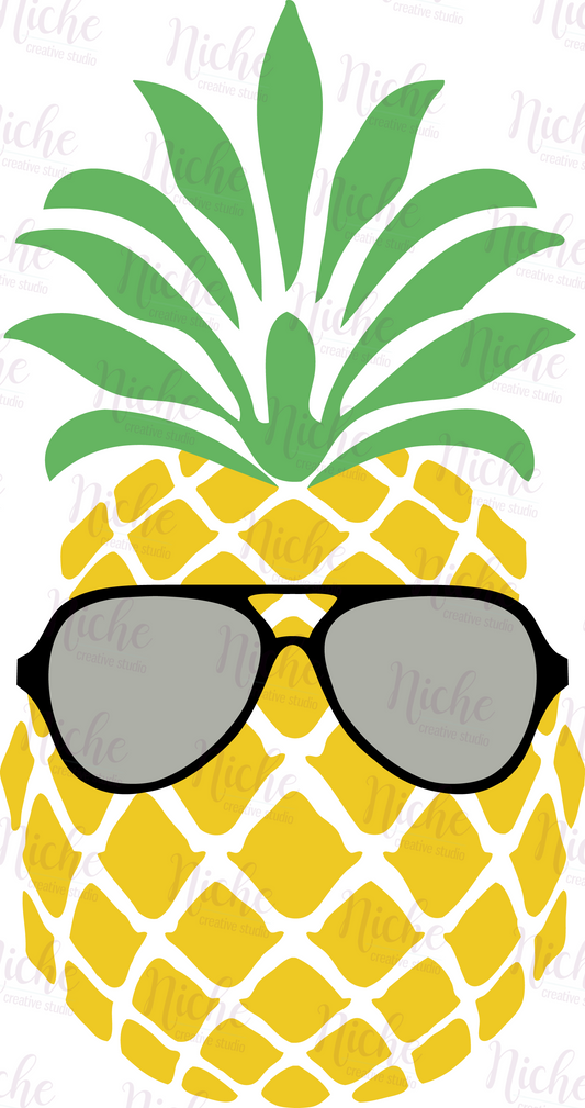 -SUM390 Pineapple with Glasses Decal