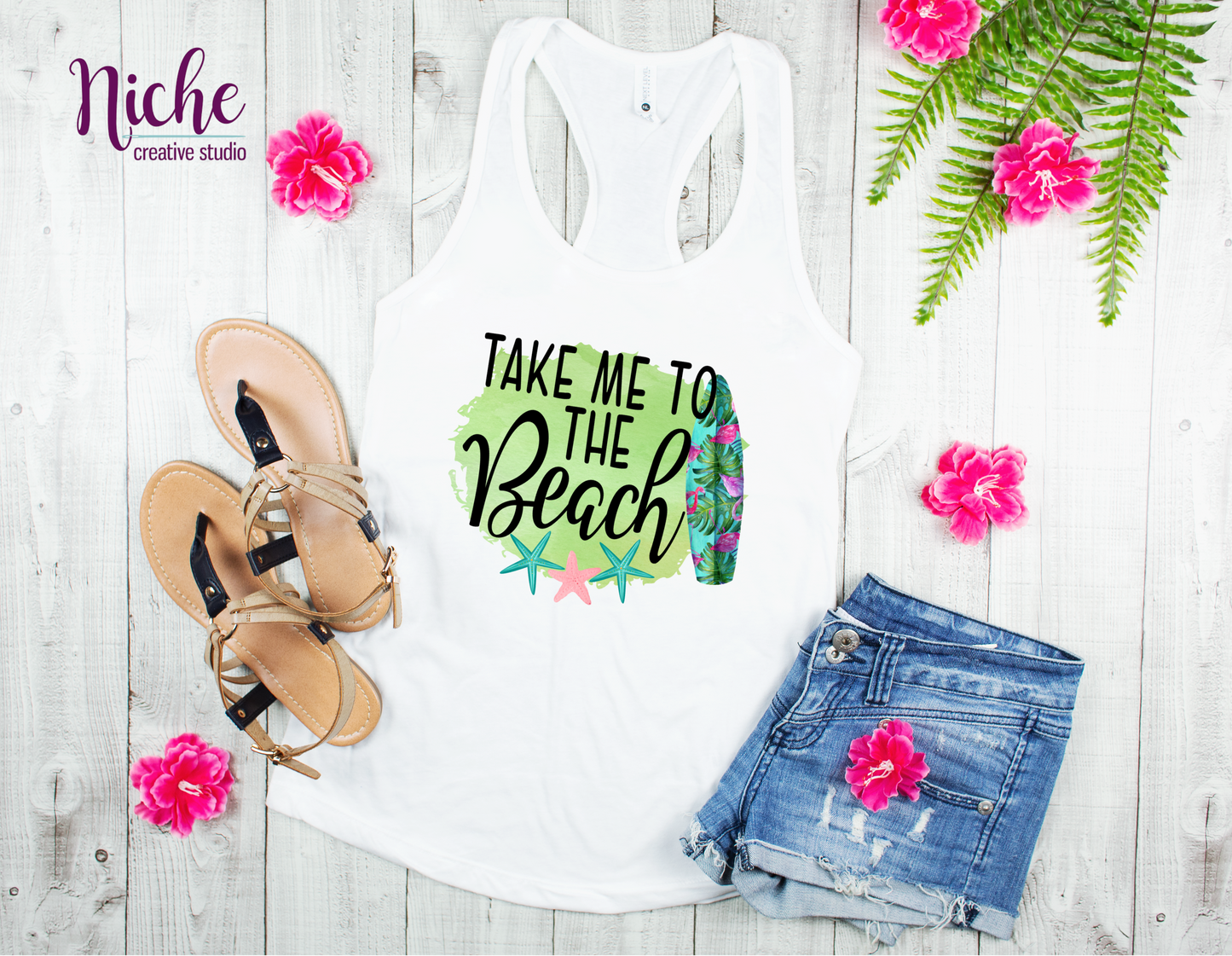 -SUM8241 Beach  Vacation Decal
