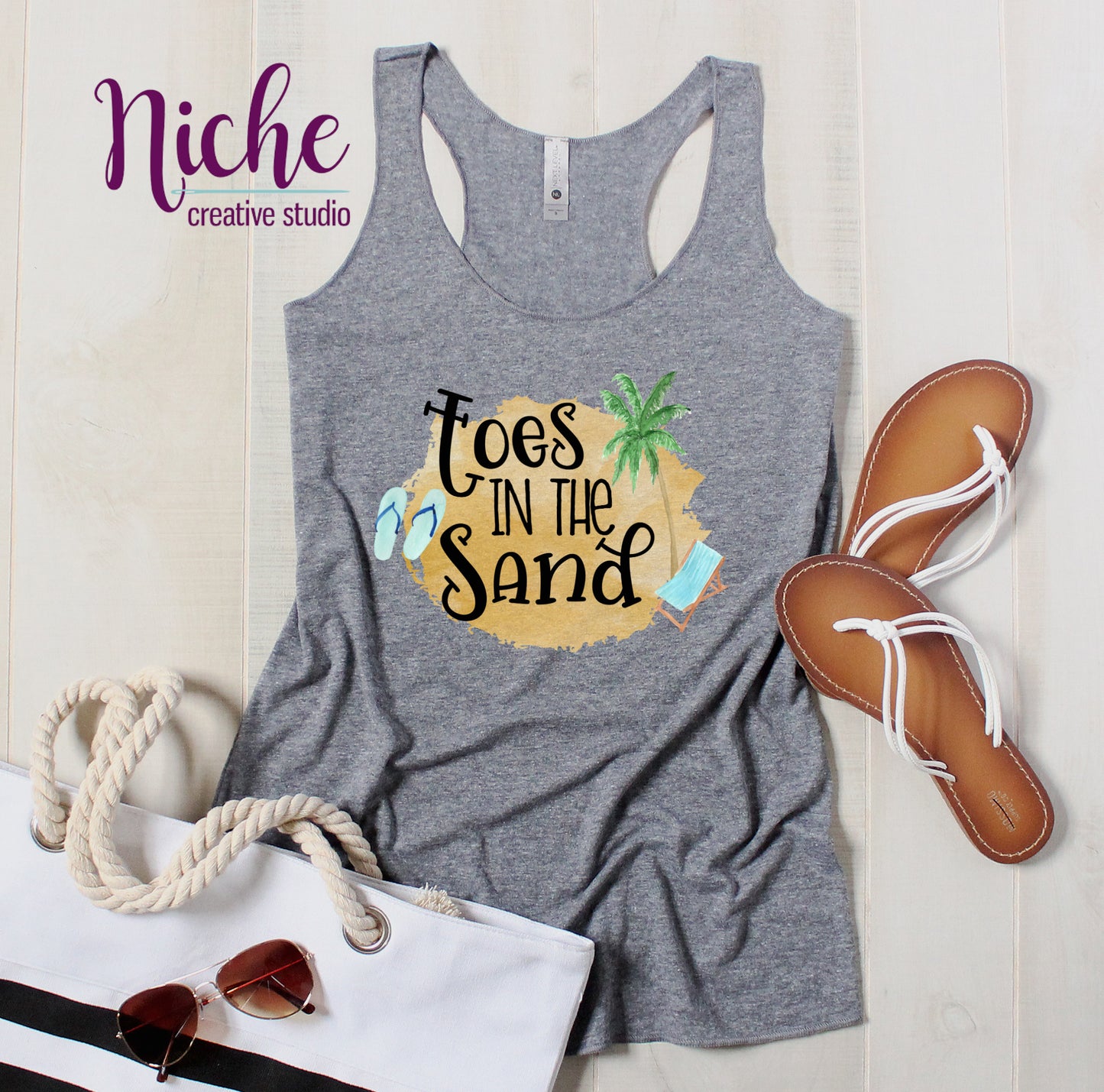 -SUM8241 Beach  Vacation Decal