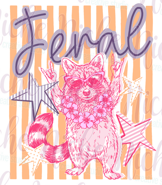 -SUM8607 Feral Stripes Decal