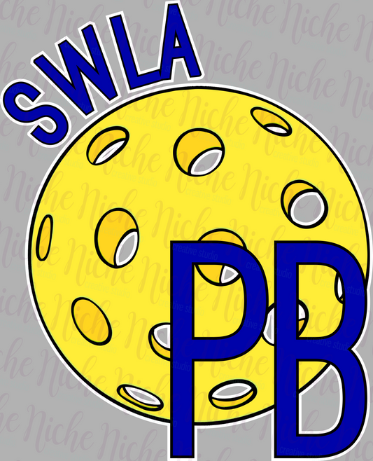 -SWLA PB Pickle Ball Decal