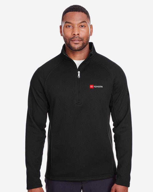 Spyder - Men's Constant Half-Zip Sweater Fleece Pullover with Toyota Logo