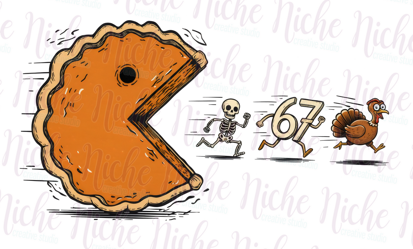 -THA8467 Pumpkin Pie Eating 67 Decal