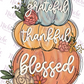 -THA849 Grateful Thankful Pumpkins Decal