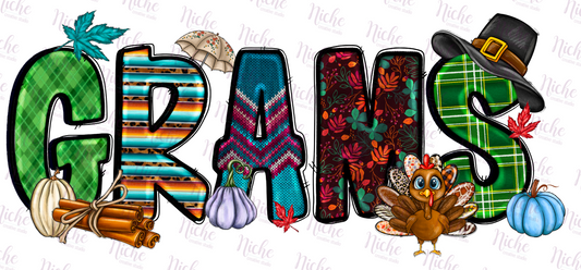 -THA970 Grams Thanksgiving Decal