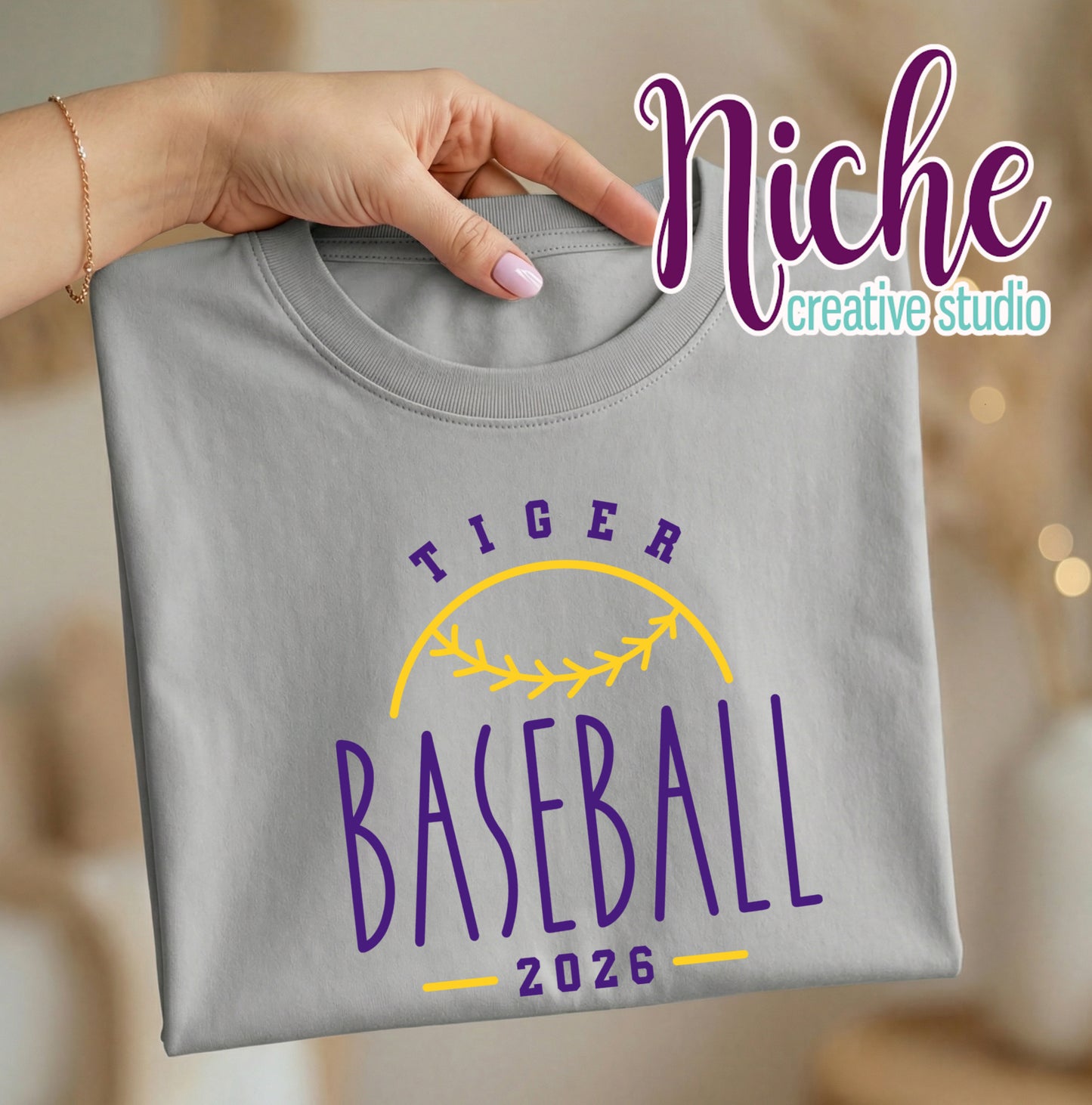 -TIG1083 Tiger Baseball 2026 Decal