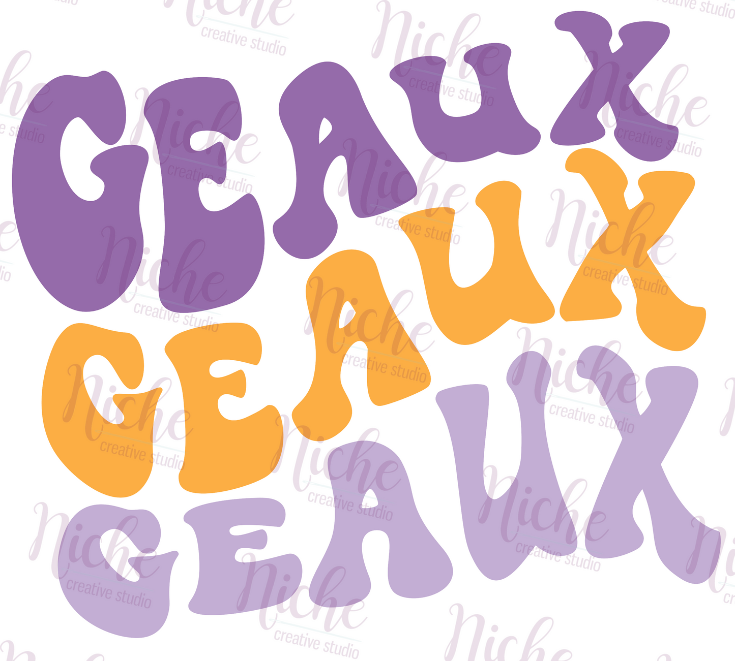 -TIG2908 Geaux Geaux Geaux Decal