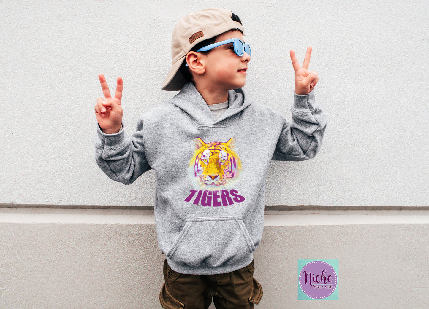 -TIG2914 Tiger Watercolor Decal