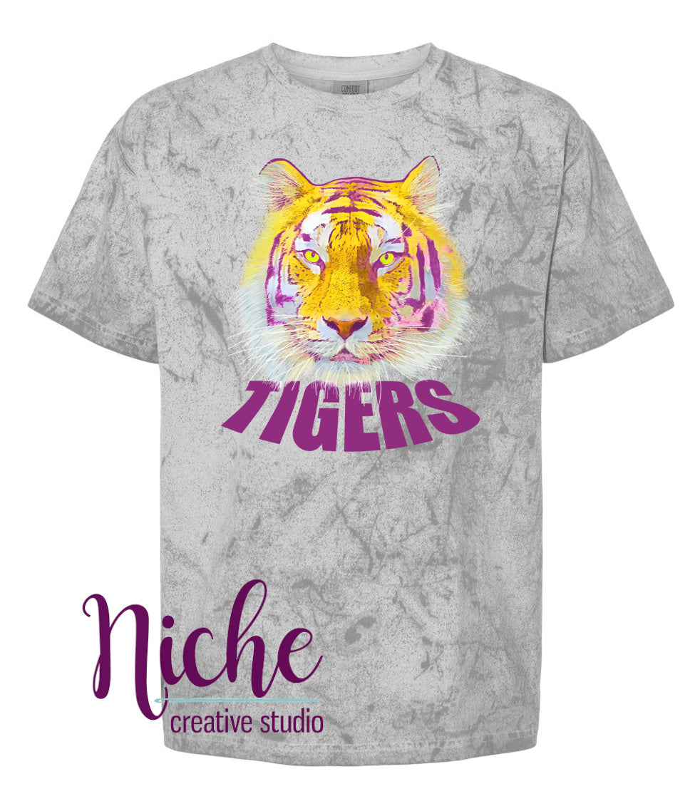 -TIG2914 Tiger Watercolor Decal