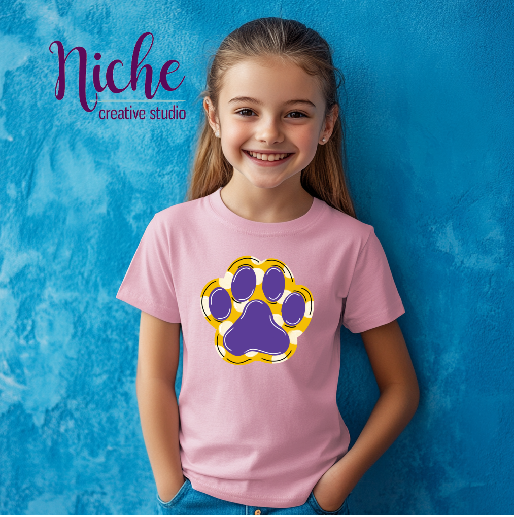 -TIG2916 Tiger Paw Decal