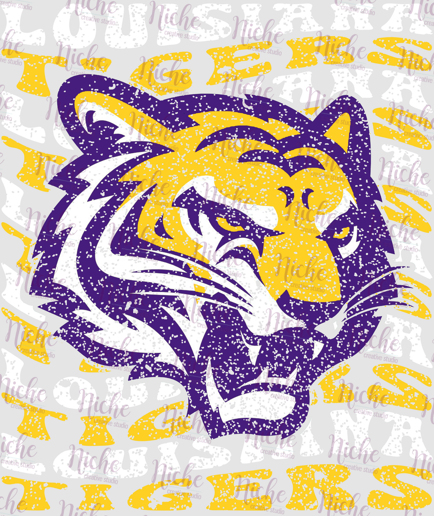 - TIG485 Louisiana Tigers Distress Decal