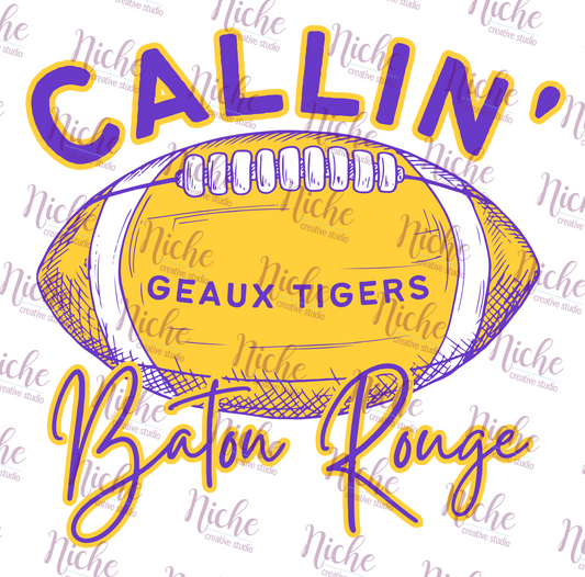 -TIG724 Calling Baton Rouge Decal