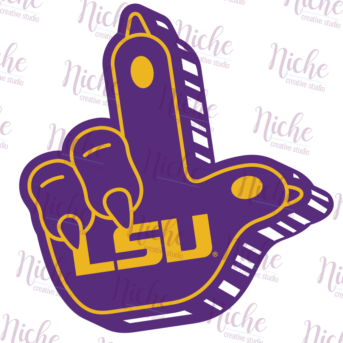 -TIG8256 LSUL-Paw Decal