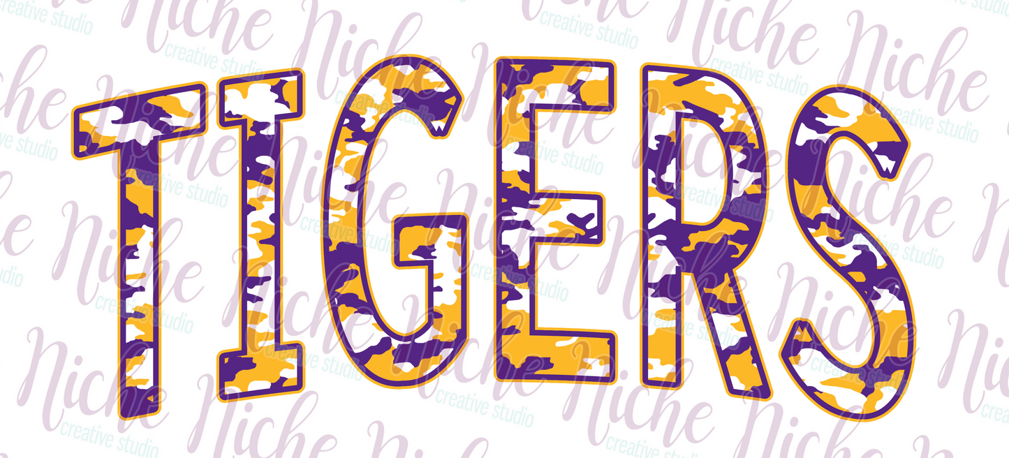 -TIG8431 Camo Tigers Decal