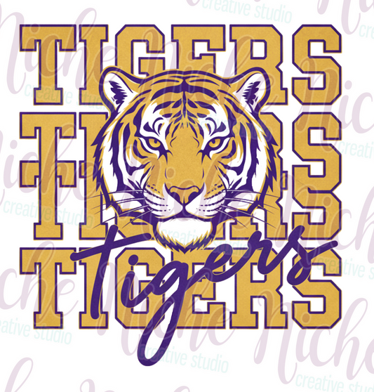 -TIG8432 Repeat Tigers Decal