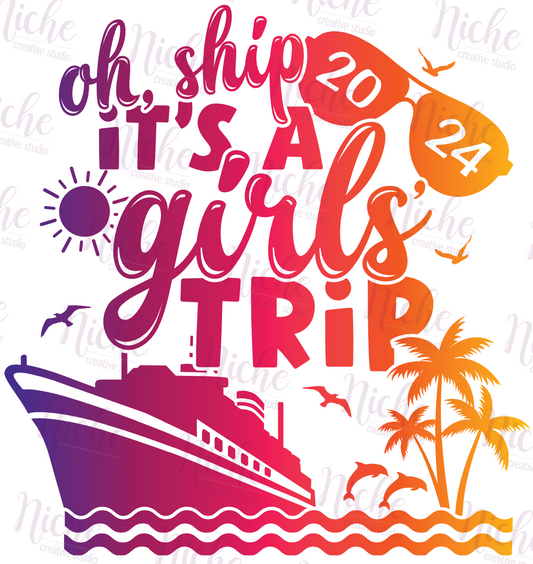 -TRA012 Cruise Girls Trip Decal