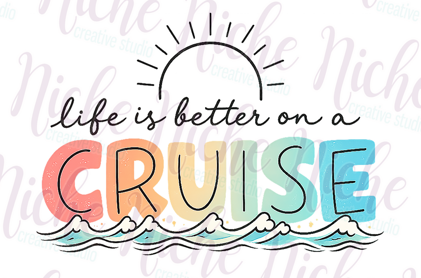 -TRA8001 Life is Better on a Cruise Decal