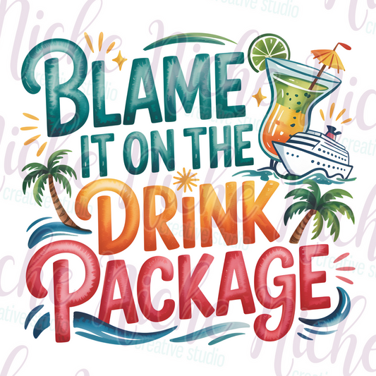 -TRA8003 Blame the Drink Package Decal