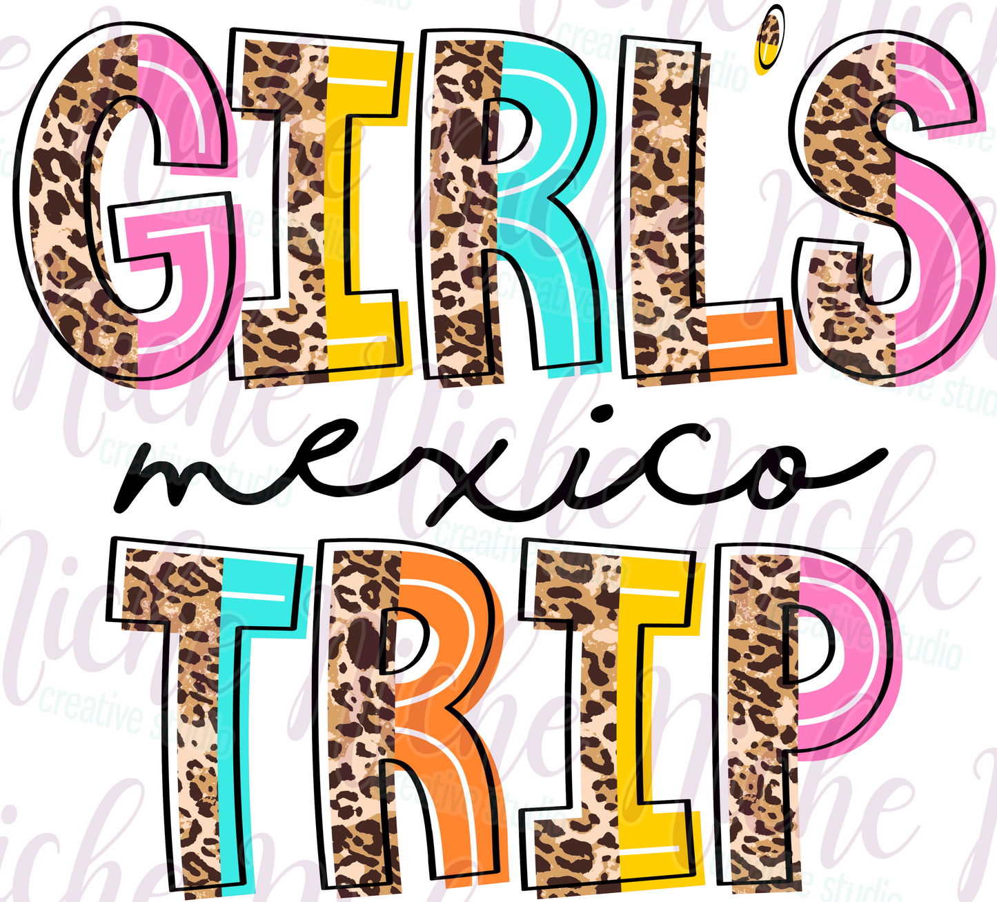 -TRA8004 Girls Trip Mexico Decal