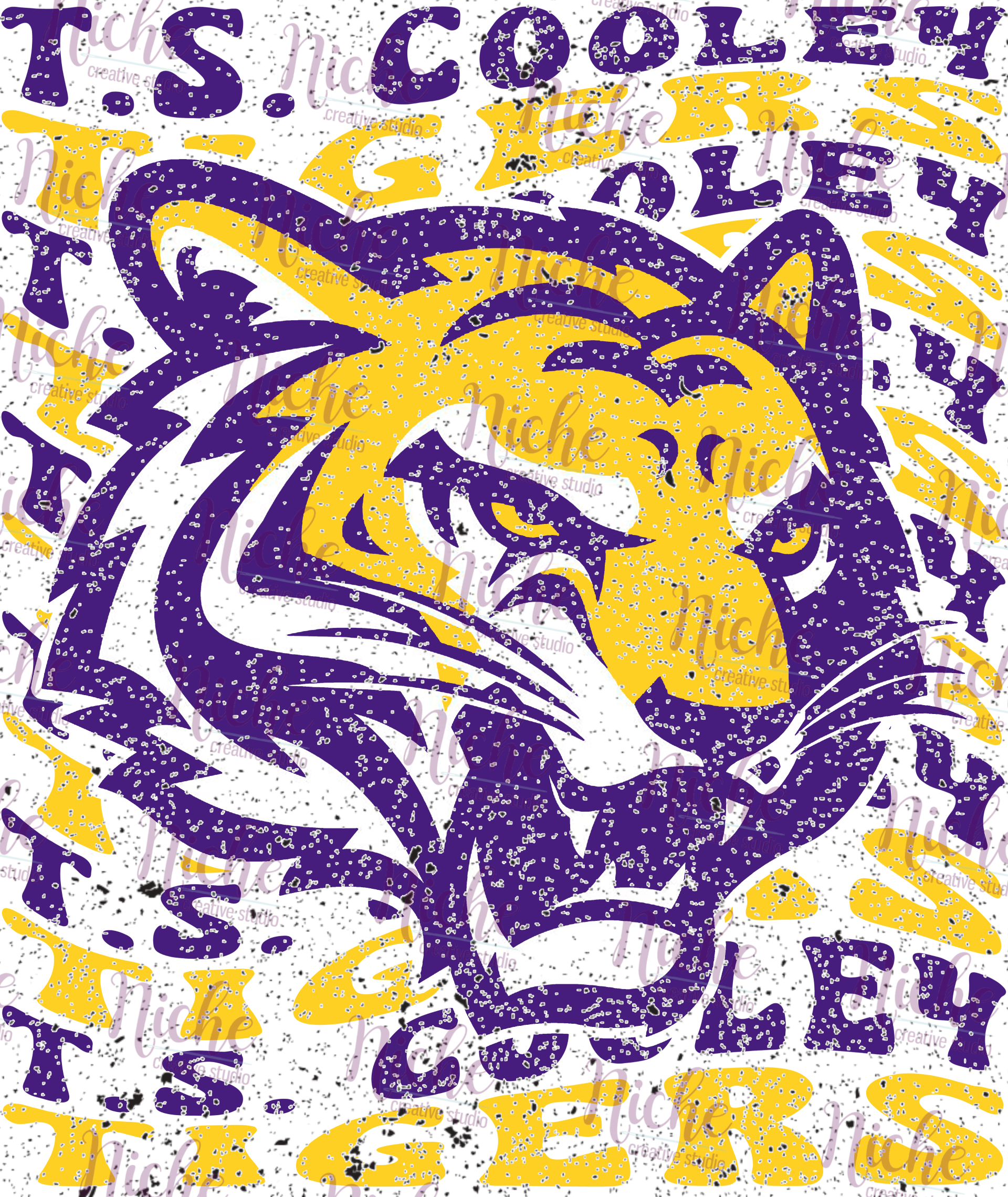 Cooley Racing Sticker - TSC517 TS Cooley Distress Decal – Niche Creative Studio