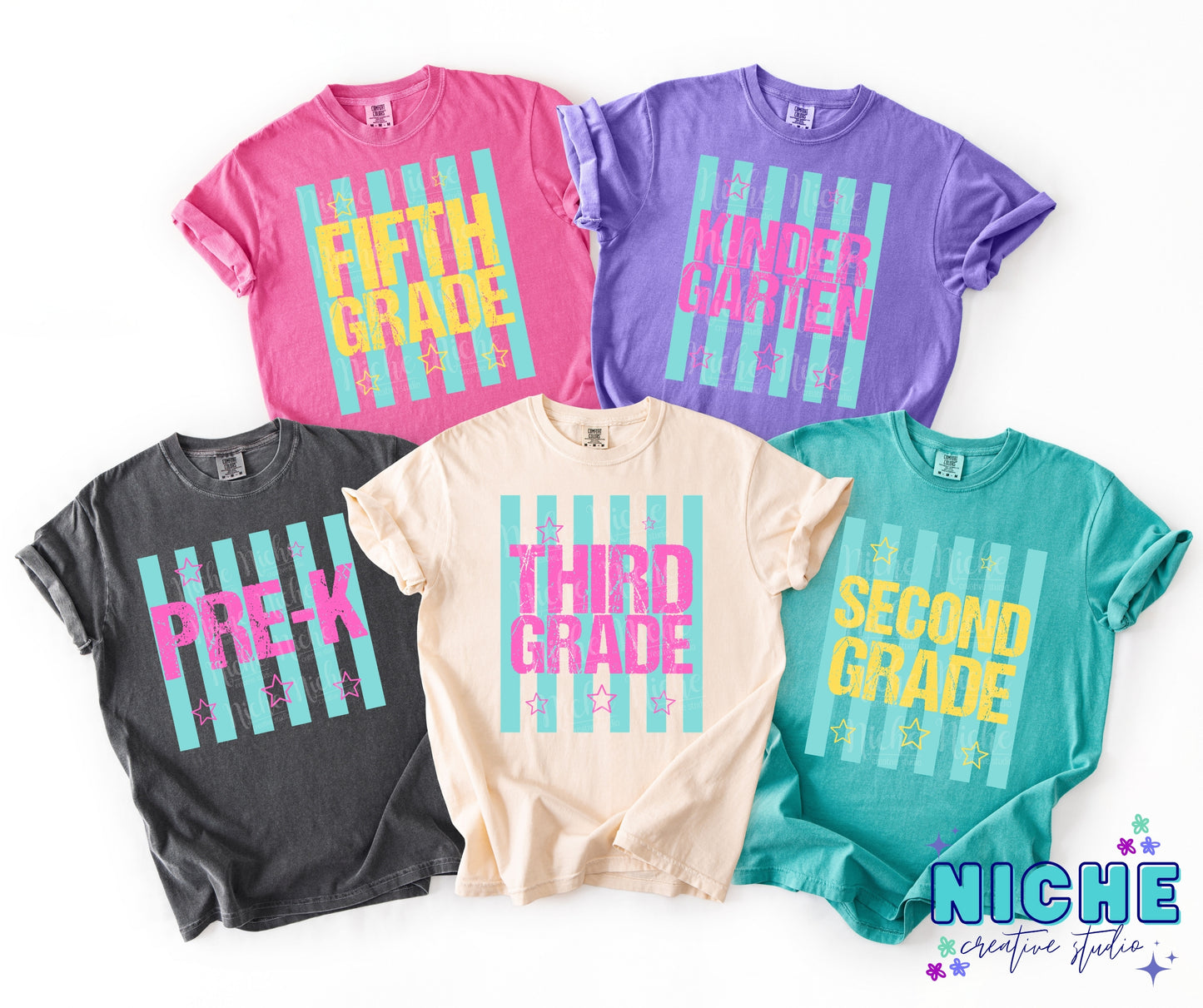 -SCH4520 -  School Striped Decal