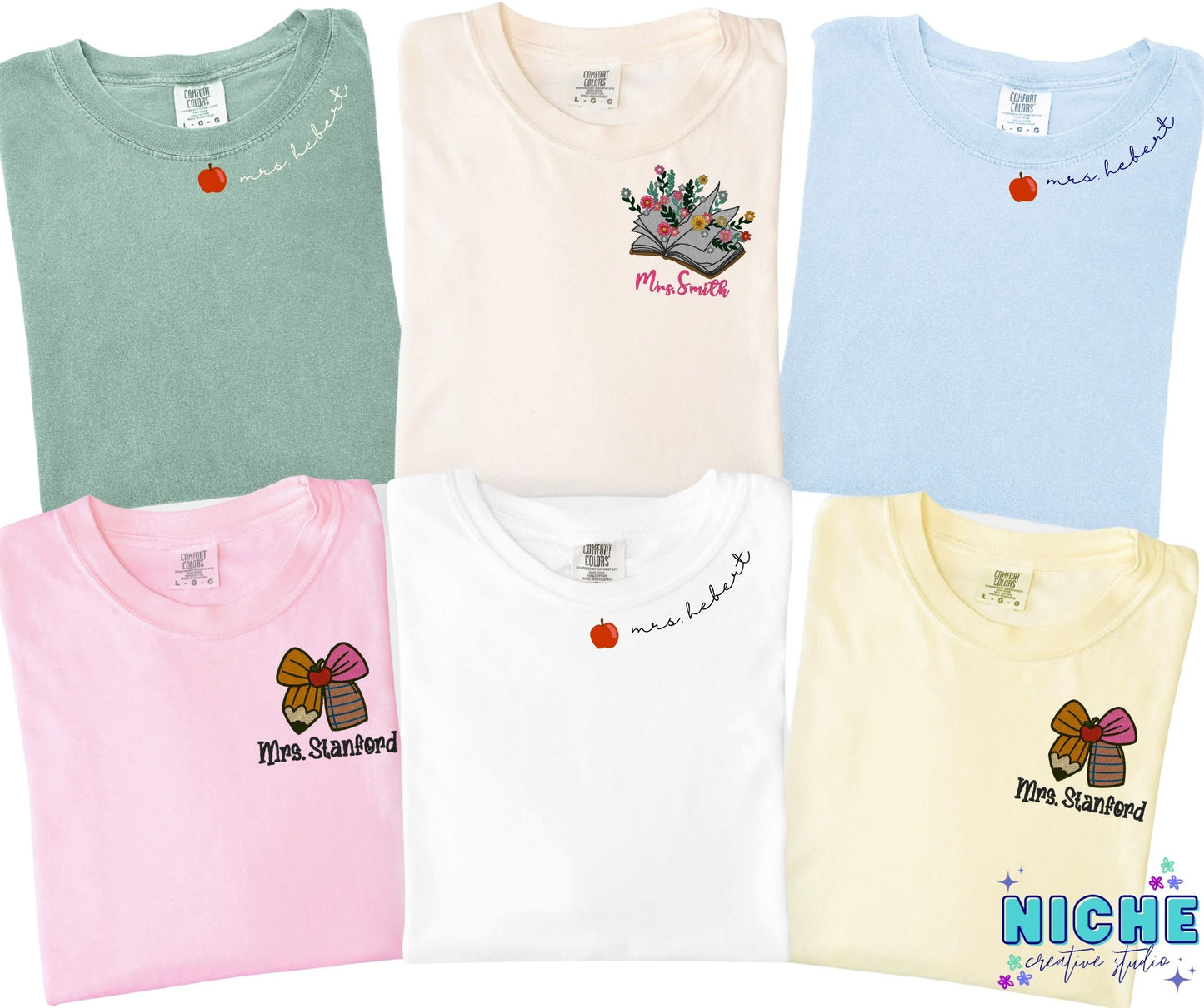 Teacher Embroidered Sweatshirt or T-shirt