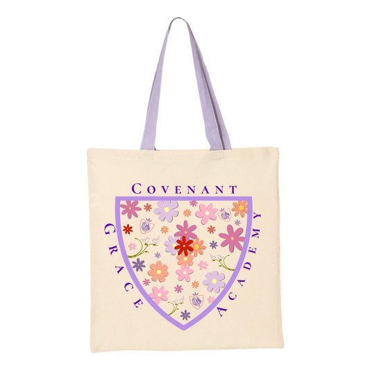 # Covenant Grace Academy - Tote with DTF design