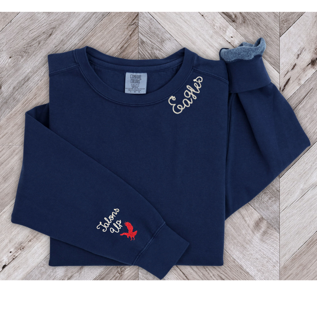 Eagles Embroidery Talons Up Sweatshirt - Eagle Family Association