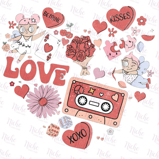 -VAL1442 Retro Valentine Decal