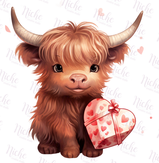 -VAL1448 Highland Cow Decal