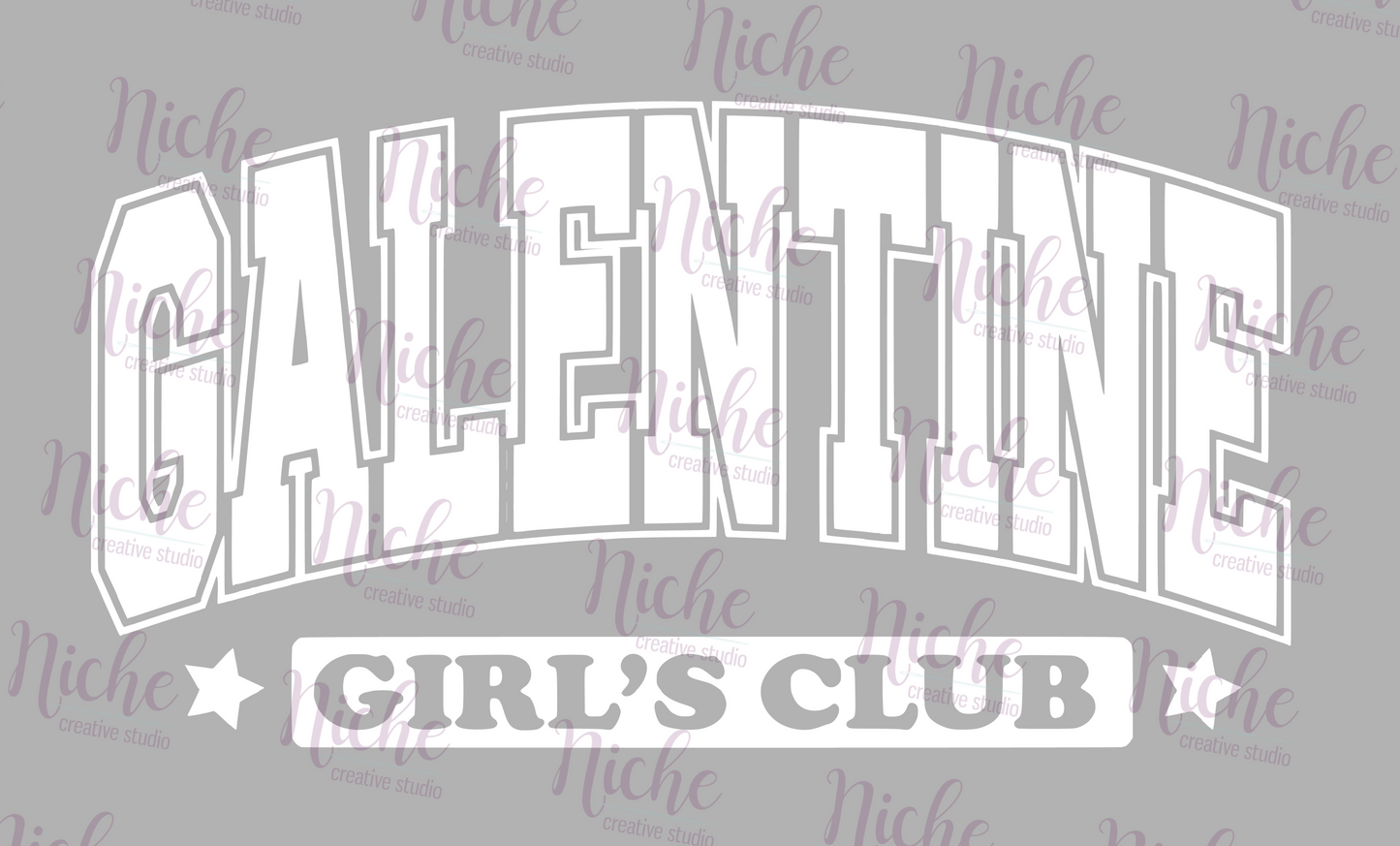 -VAL3038 Galentine Girl's Club Decal