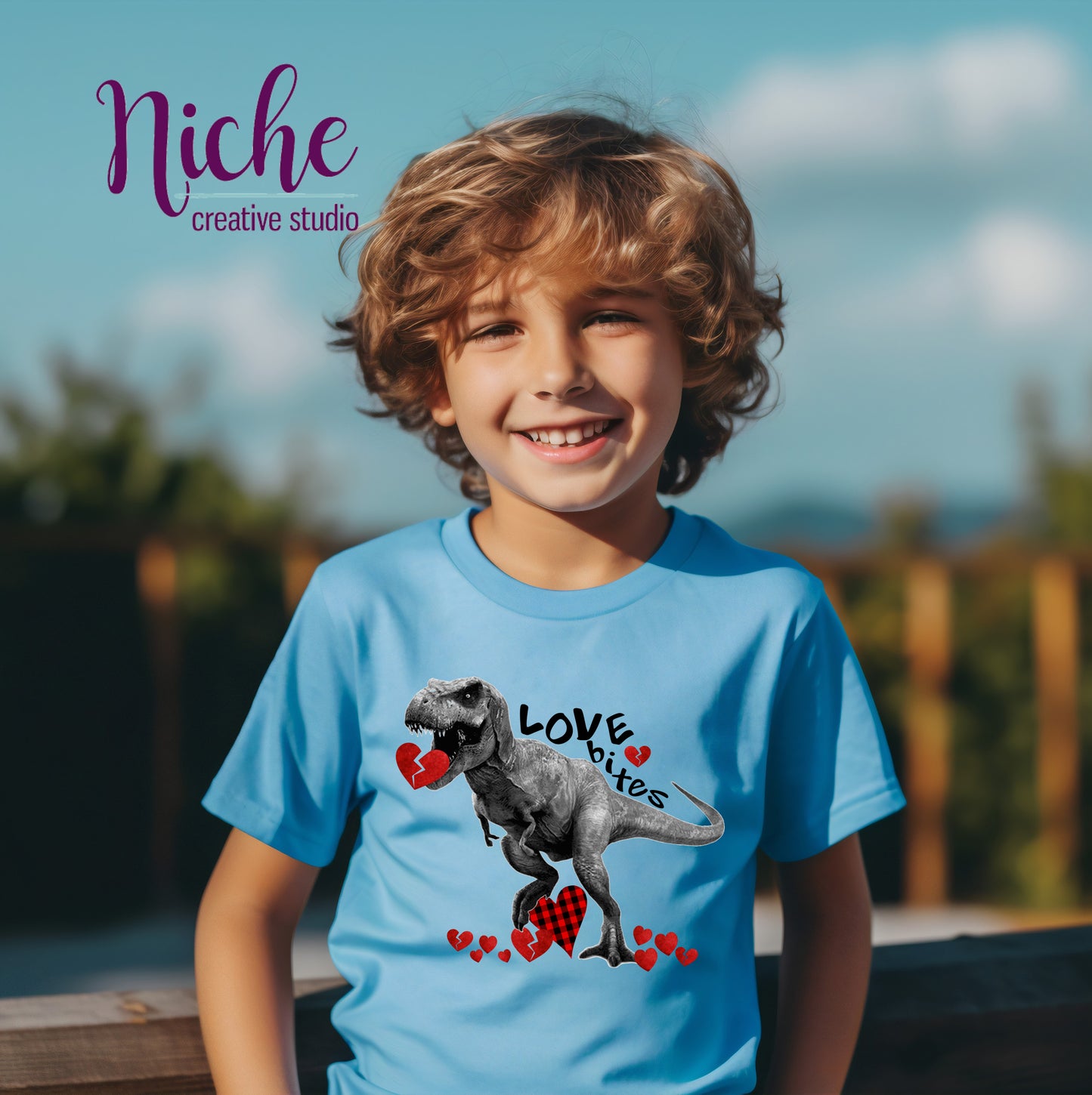 -VAL5668 Love Bites Dino Decal