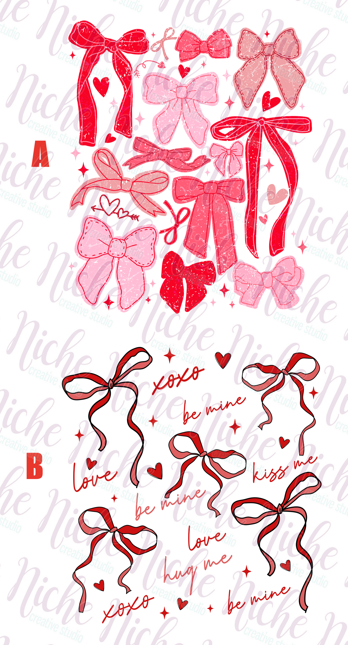 -VAL8401 Bows and Bows Decal
