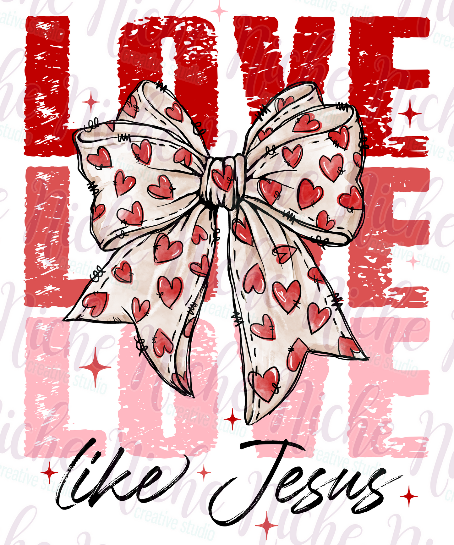 -VAL8403 Love Like Jesus Decal
