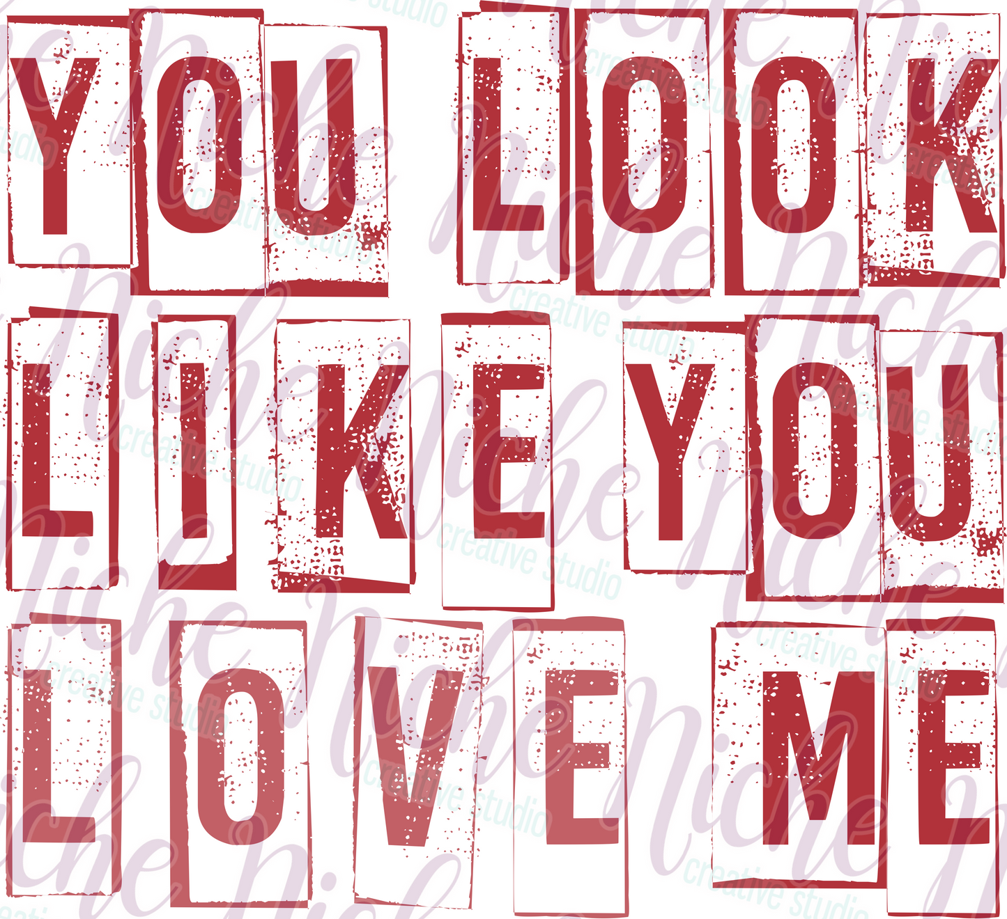 -VAL8408 You Look Like You Love Me Decal