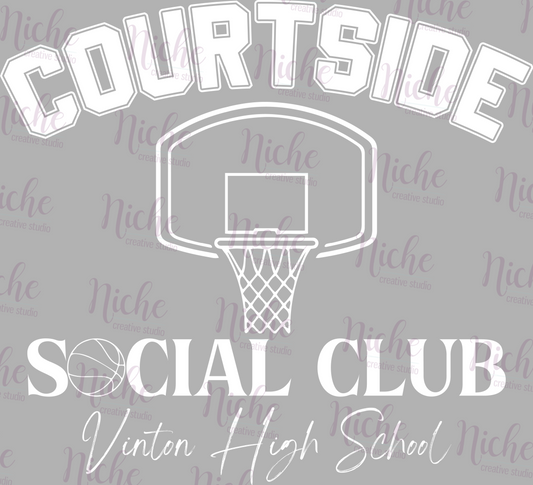 -VIN3146 Courtside Social Club Vinton Decal