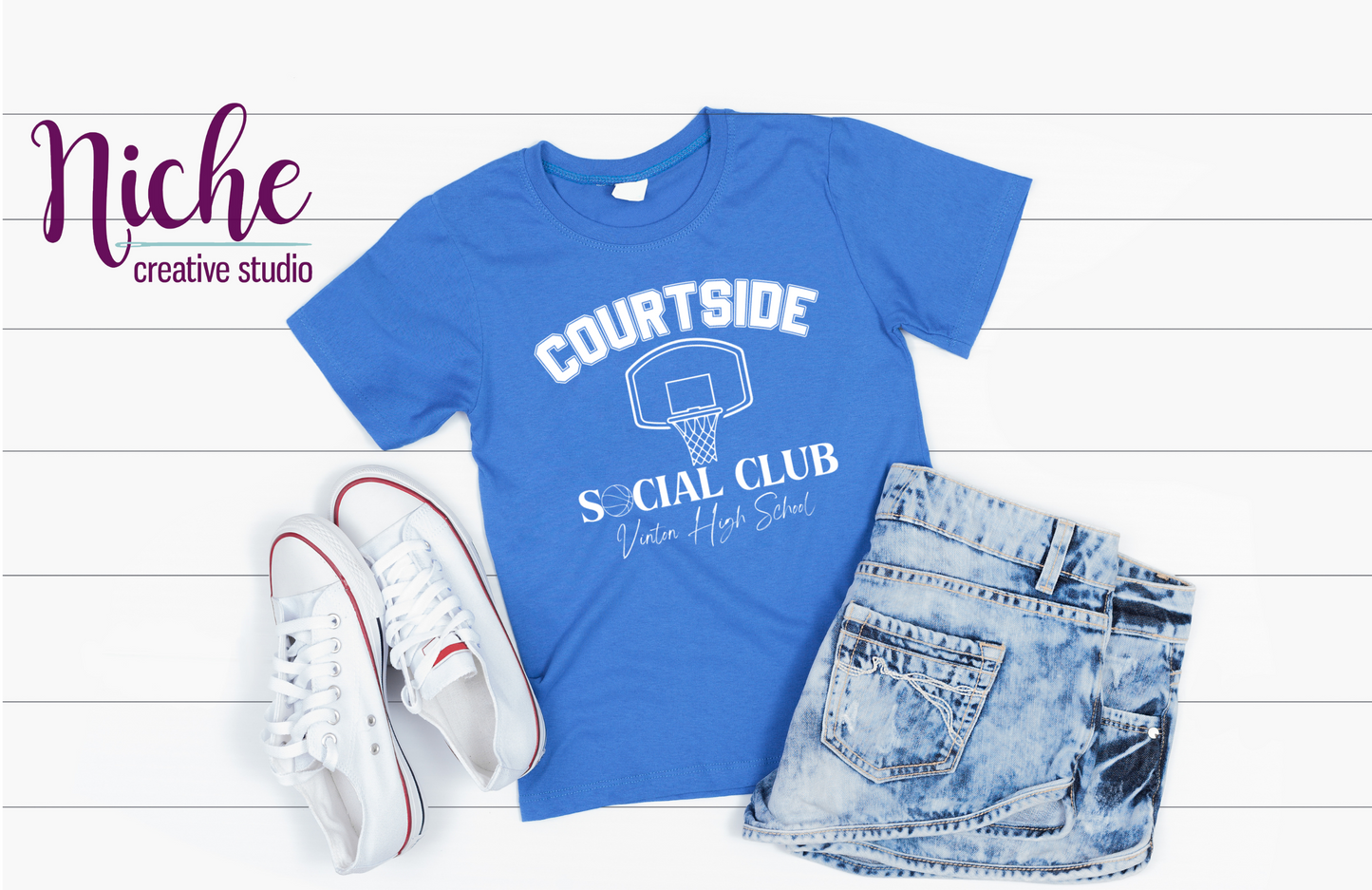 -VIN3146 Courtside Social Club Vinton Decal