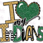 -WAS202 I Heart my Indians Decal