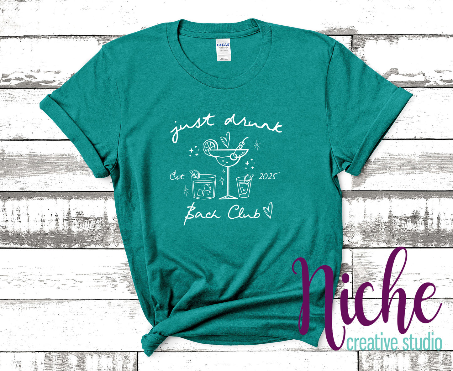 -WED8225 Just Drunk Bach Club Decal