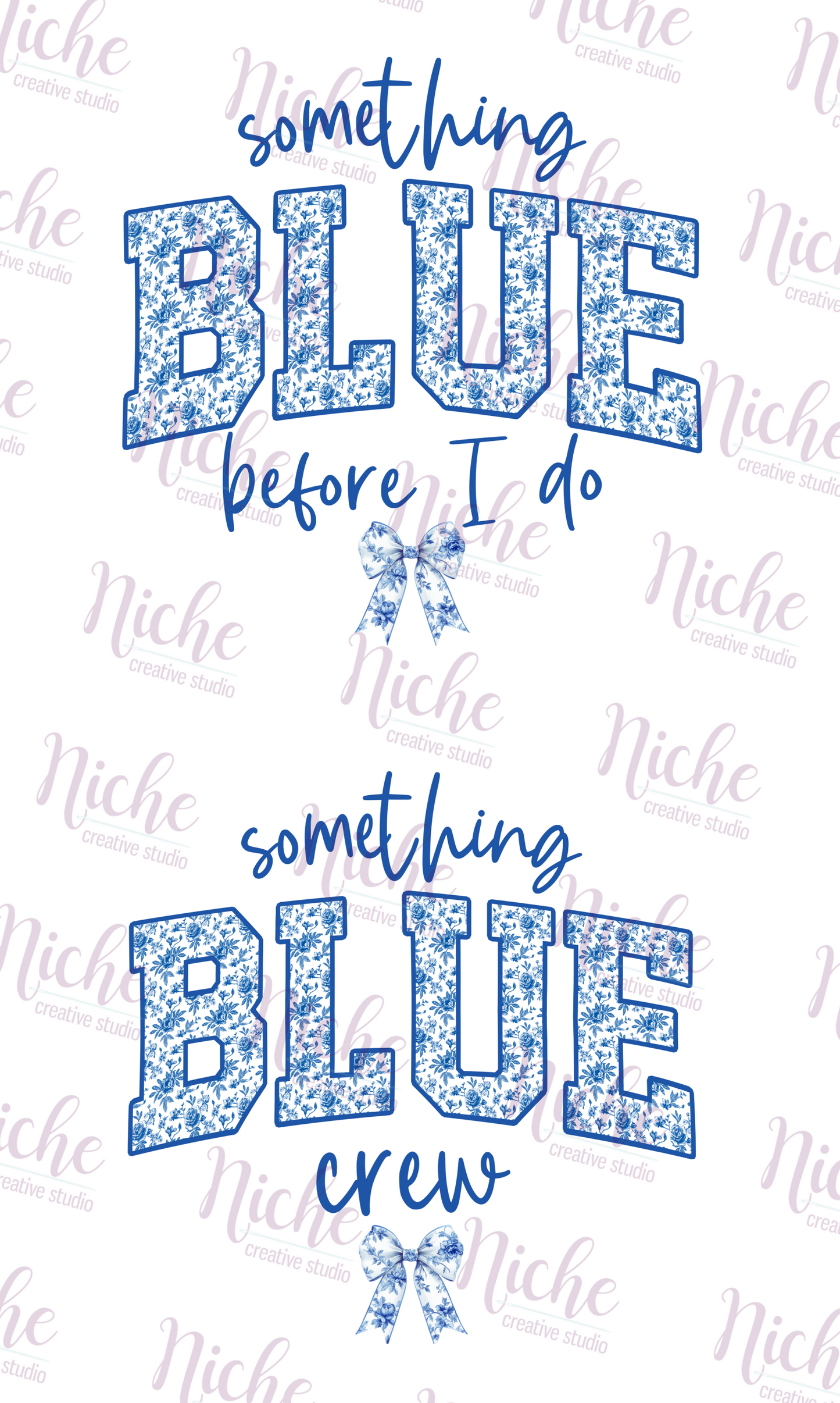 -WED8246 Something Blue Decal