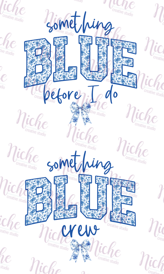 -WED8246 Something Blue Decal