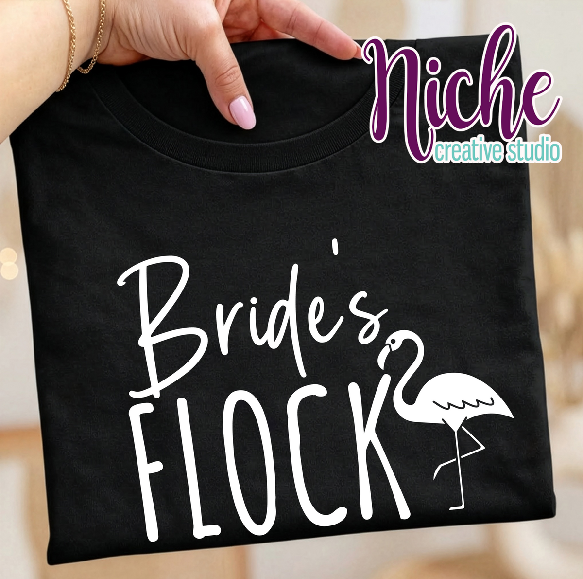 -WED8291 Flamingle Decal