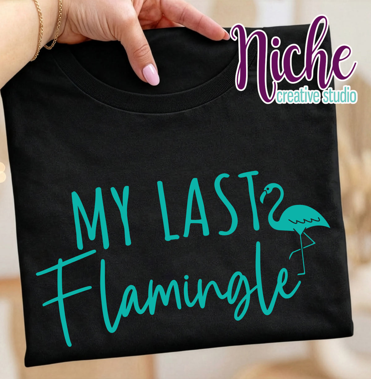 -WED8291 Flamingle Decal