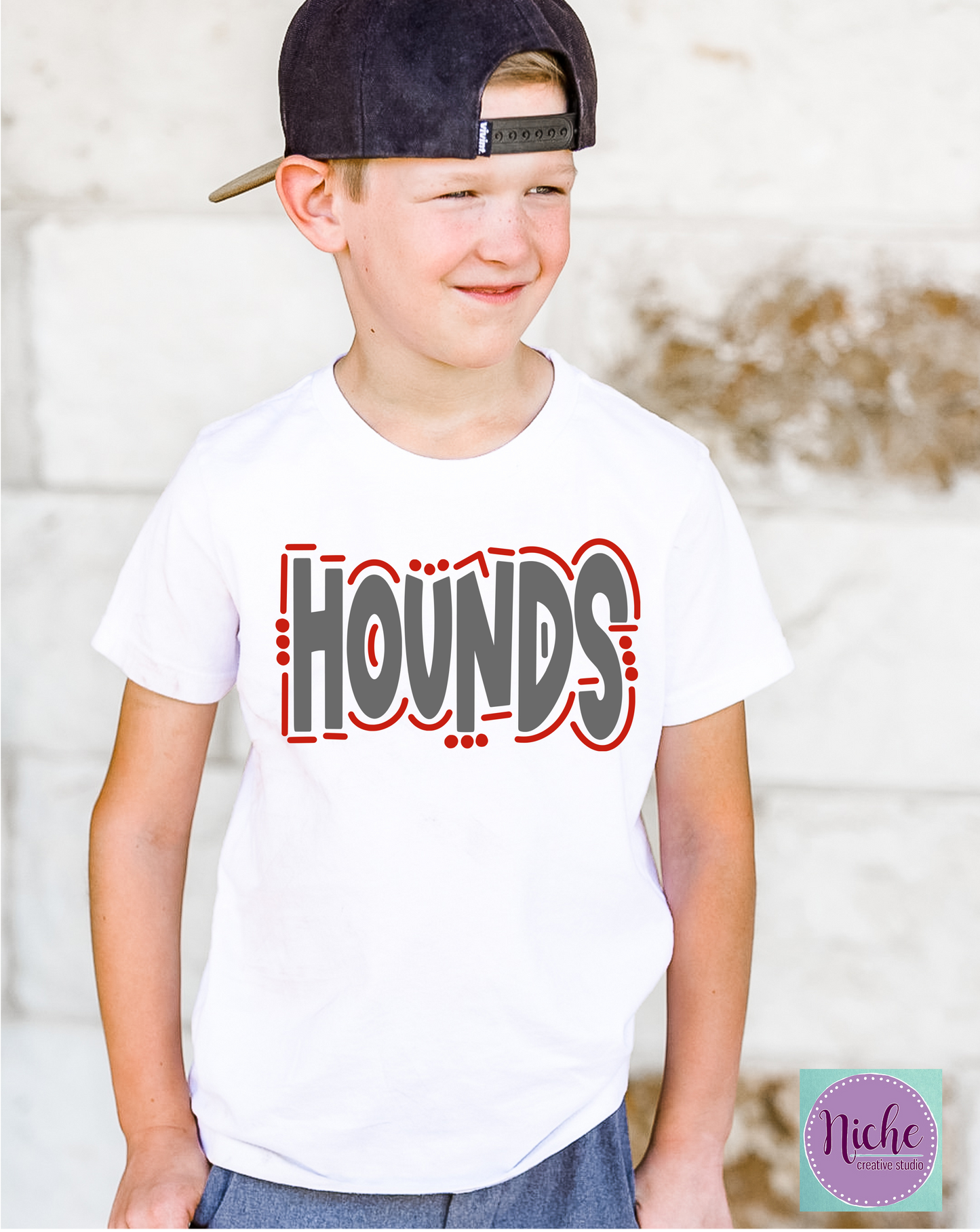 -WEL1994 Welsh Hounds Doodle Decal