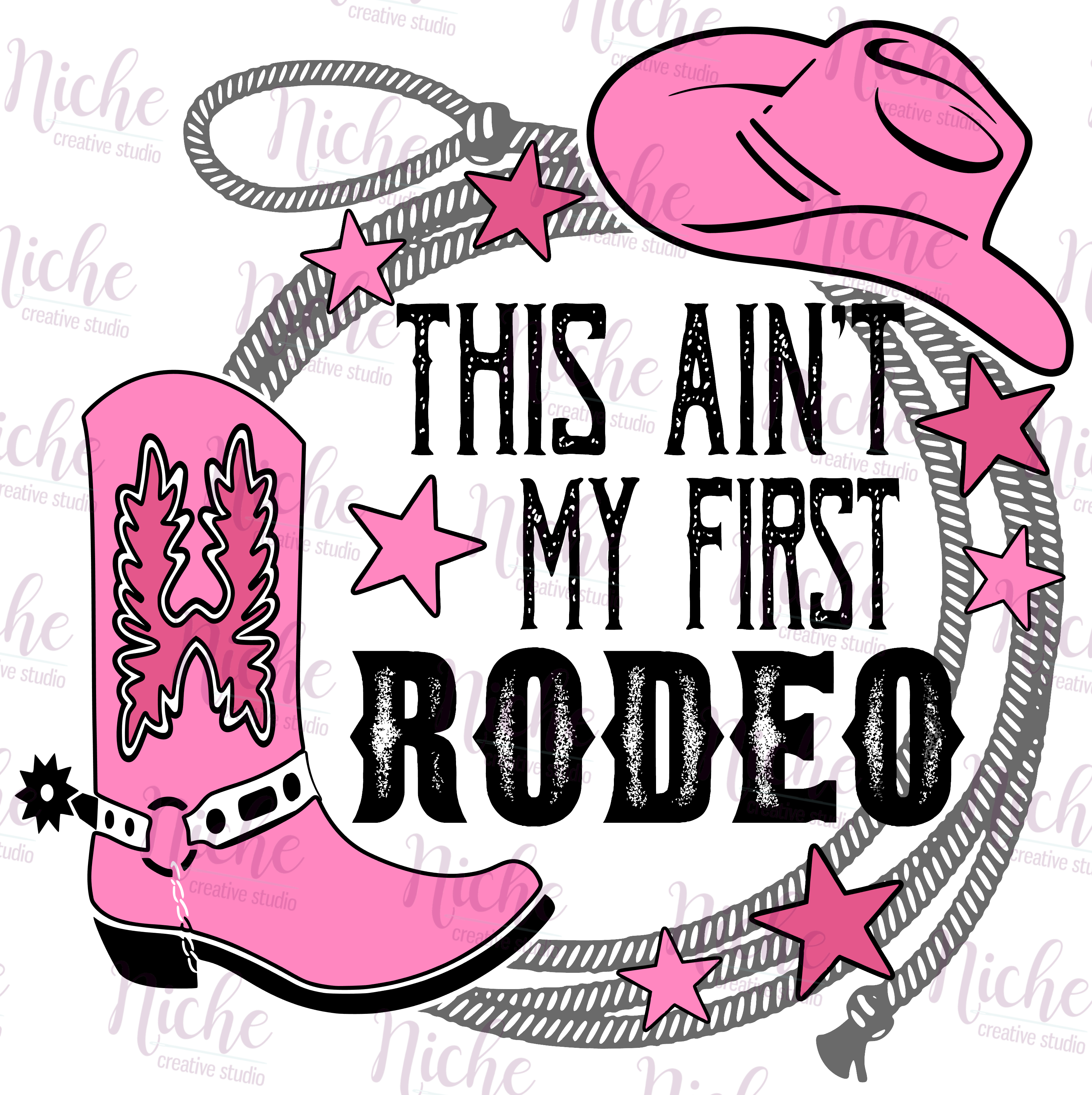 My First Rodeo Decal -WES1741 Ain't my First Rodeo Decal – Niche Creative Studio