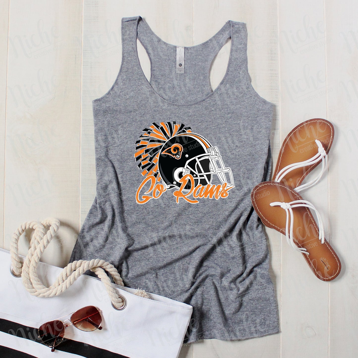 -WES1916 Go Rams Decal