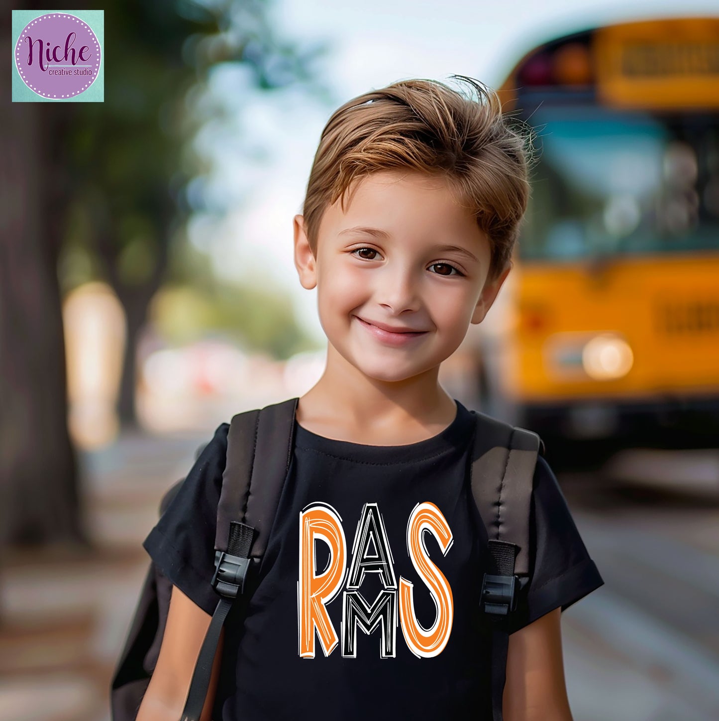 -WES1951 Rams Doodle Decal